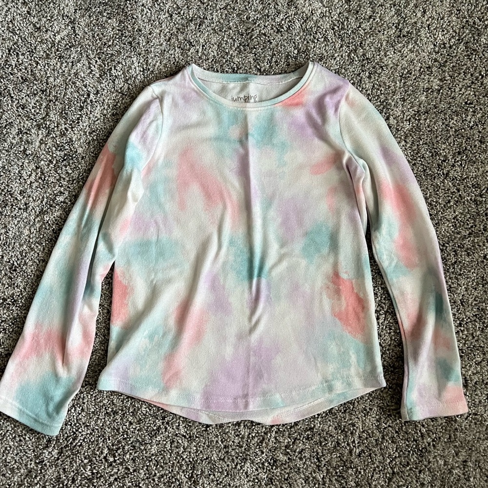 Jumping Beans Pink and Blue Long Sleeve Tee